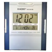  Reloj Pared Digital Hora Fecha Temperatura Rectangular Kadio KD-3810