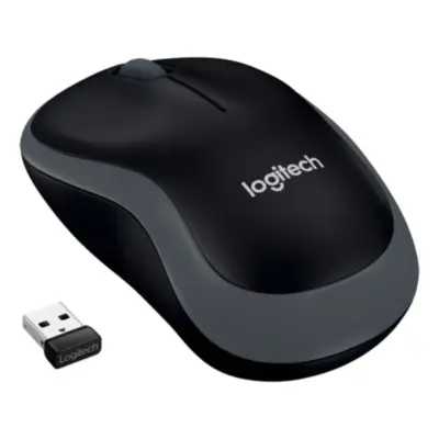 Vista lateral de Mouse Inalambrico Logitech M185 Gris