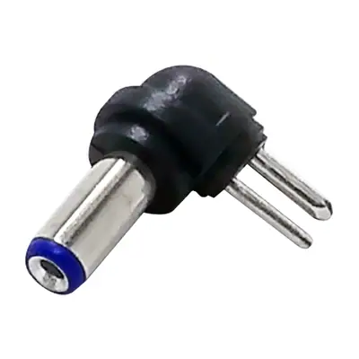Plug Hueco 5,5 X 2,1 Mm Intercambiable Macho 90 Grados Polarizado