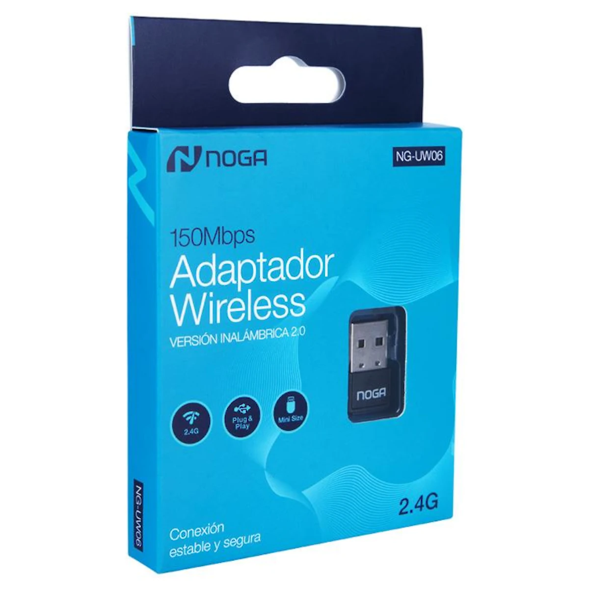 Detalles accesorios de Adaptador Wifi Usb 150Mbps Noga Ng-Uw06