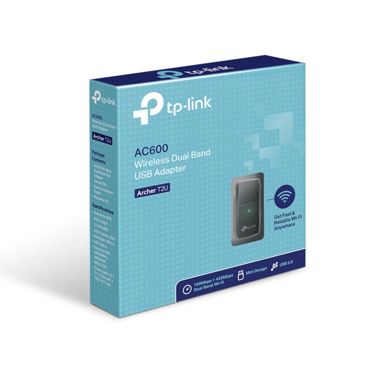 Detalles accesorios de Adaptador Wifi Usb Dual Band Tp-Link Archer T2U V3 Ac600