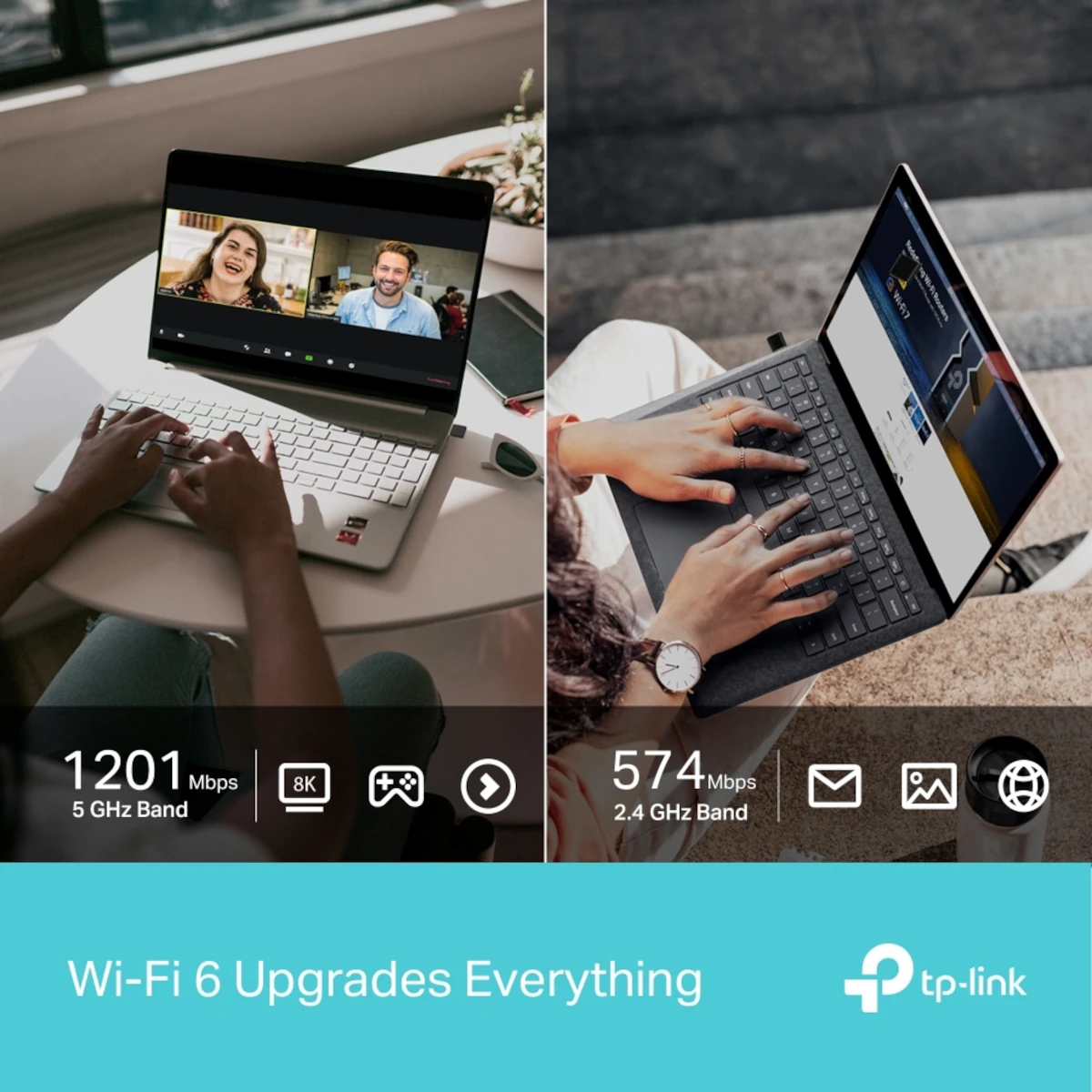 Vista lateral de Adaptador Wifi Usb Dual Band Tp-Link Archer Tx20U Nano Ax1800 Wifi6