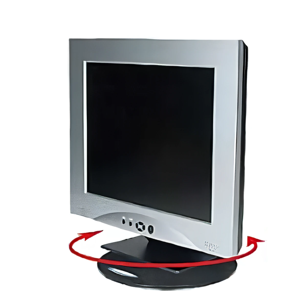 Vista lateral de Soporte Giratorio Monitor Netbook Notebook
