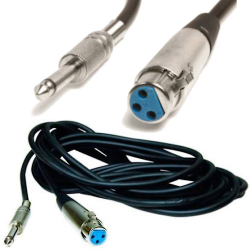 CABLE 3 PINES XLR CANON A PLUG 6,5MM 1 MTS PROFESIONAL