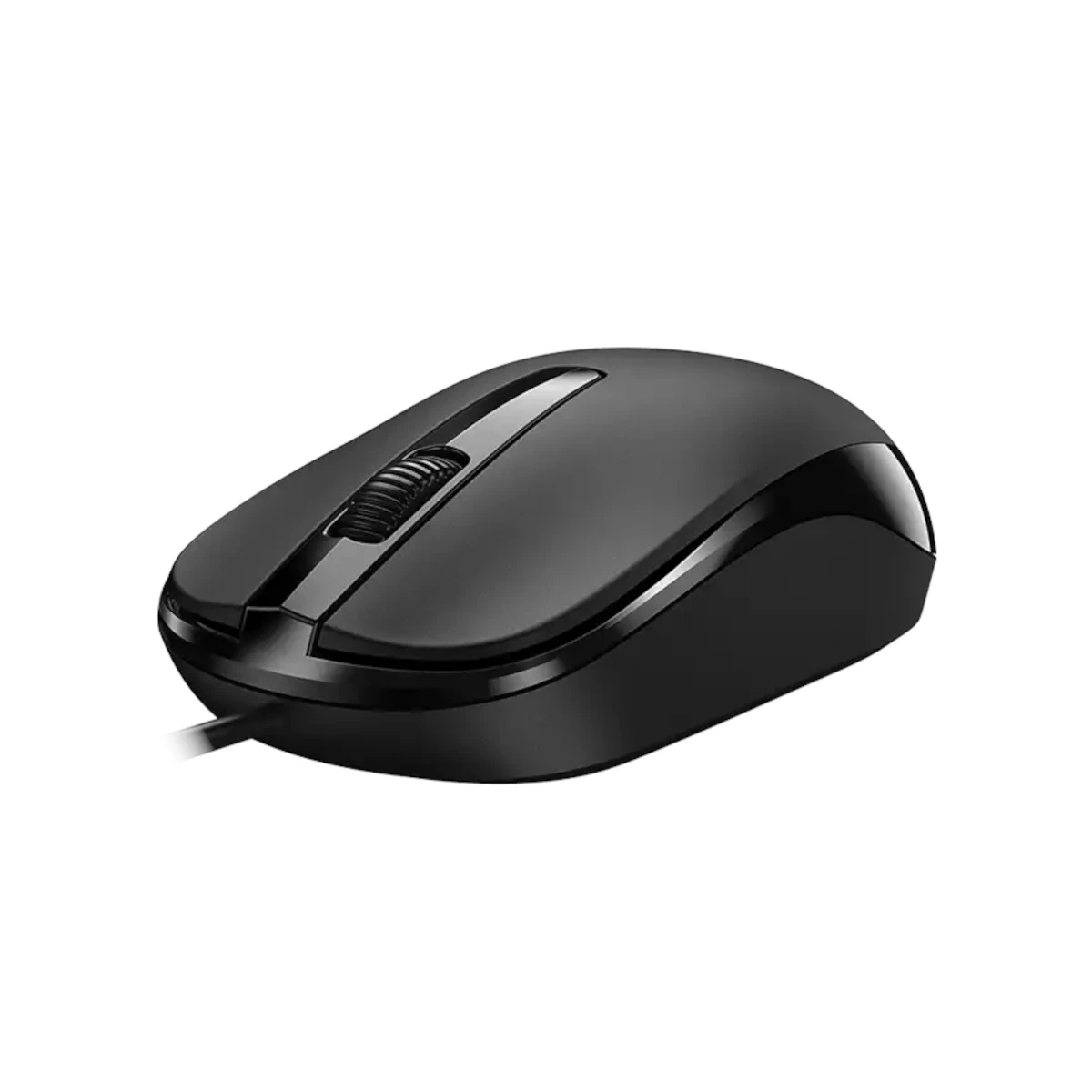Vista lateral de Mouse Genius Dx-120 Usb 1200 Dpi Negro