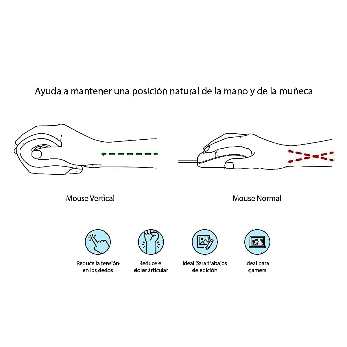 Miniatura 3 de Mouses Inalambricos marca Nisuta modelo NSMOWE1