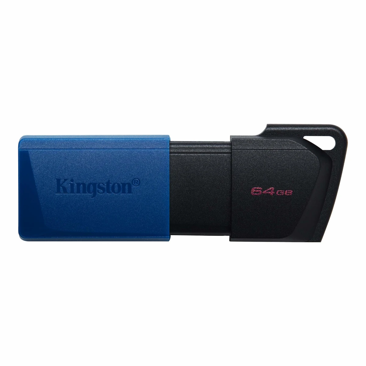 Vista lateral de Pendrive 64Gb Usb 3.2 Kingston Dtxm Exodia M Azul