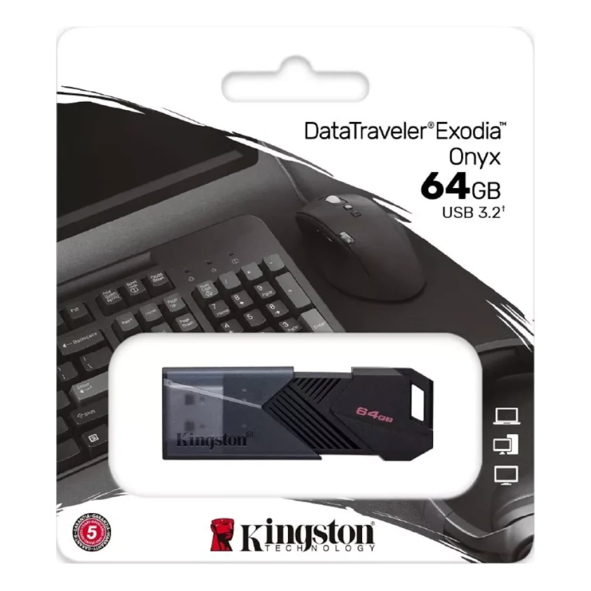 Detalles accesorios de Pendrive 64Gb Usb 3.2 Kingston Dtxon Exodia Onyx