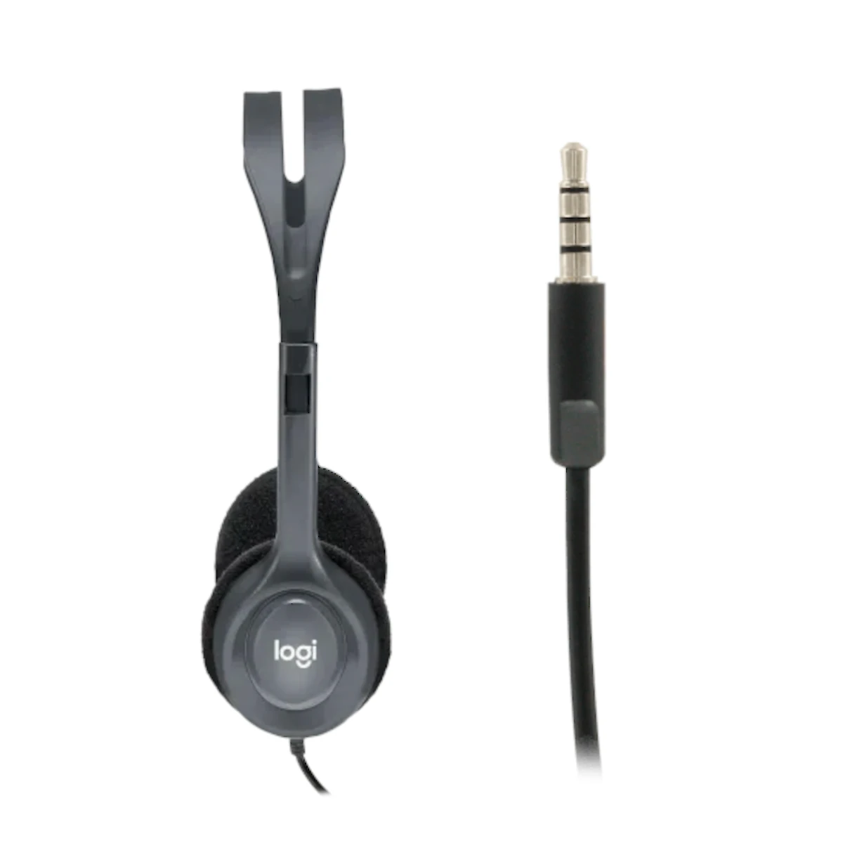 Detalles accesorios de Auricular Con Microfono Logitech H111 Negro Ficha 4 Polos