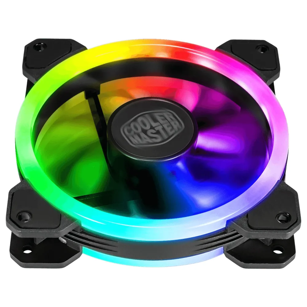 Vista lateral de Fan 120Mm 3Pin Led Argb 1200Rpm Cooler Master Masterfan Mf120 S2