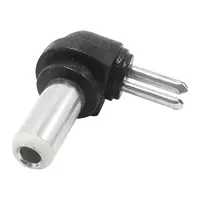 Plug Hueco 5,5 X 2,5 Mm Intercambiable Macho 90 Grados Polarizado