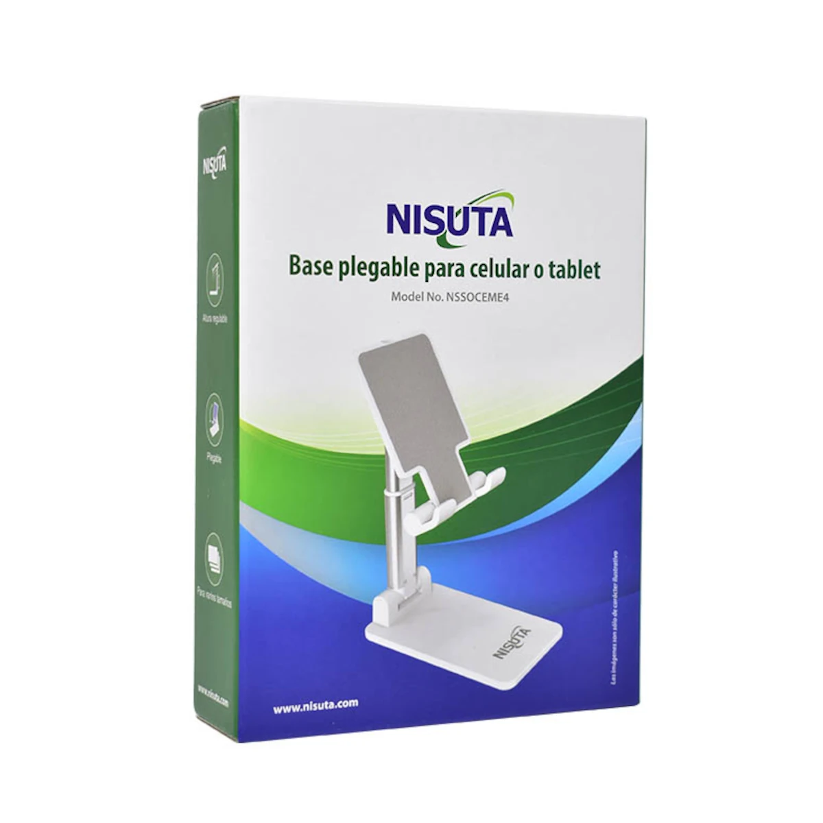 Detalles accesorios de Soporte Apoya Celular Tablet Plegable Nisuta Nssoceme4
