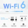 Miniatura 4 de Adaptadores USB a WIFI marca TP-Link modelo ARCHER TX1U NANO