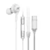 Miniatura 1 de Auriculares intern c/mic p/movil marca Nisuta modelo NSAU1C blanco