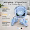 Miniatura 2 de Auriculares inalambricos marca Noga modelo NG-BTWINS48 celeste