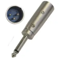  Adaptador Canon 3 Pines Macho A Plug 6,5 Mono Macho