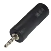 Adaptador Miniplug 2,5 Estereo Macho A Plug 6,5 Estereo Hembra