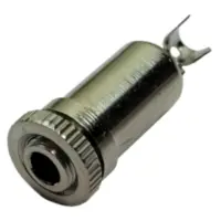 Conector Ficha Miniplug 3,5 Jack Hembra Mono Chasis Metal Rosca Delantera Conector Ficha Miniplug 3,5 Jack Hembra Mono Chasis Metal Rosca Delantera