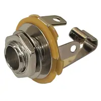 Conector Ficha Mono Jack 6,5 Hembra Metal Chasis S/Corte Rosca Conector Ficha Mono Jack 6,5 Hembra Metal Chasis S/Corte Rosca