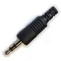 Conector Ficha Miniplug 3,5 Macho Estereo Plastico Conector Ficha Miniplug 3,5 Macho Estereo Plastico