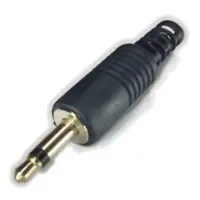 Conector Ficha Miniplug 3,5 Macho Mono Plastico Conector Ficha Miniplug 3,5 Macho Mono Plastico