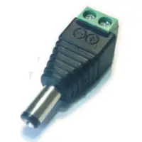 Ficha Dc Hueco 5,5 X 2,1 X 9,5 Mm Plug Macho Bornera Ficha Dc Hueco 5,5 X 2,1 X 9,5 Mm Plug Macho Bornera