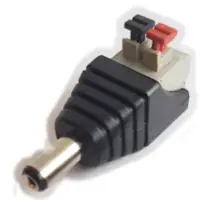 Ficha Dc Hueco 5,5 X 2,1 X 9,5 Mm Plug Macho Push Terminal Ficha Dc Hueco 5,5 X 2,1 X 9,5 Mm Plug Macho Push Terminal