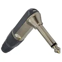 Conector Ficha Mono Plug 6,5 Macho 90 Grados Metal/Plastico Conector Ficha Mono Plug 6,5 Macho 90 Grados Metal/Plastico