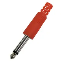 Conector Ficha Mono Plug 6,5 Macho Plastico Rojo Conector Ficha Mono Plug 6,5 Macho Plastico Rojo