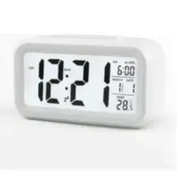 Reloj Despertador Con Fecha Y Temperatura Blanco Dakot D-31