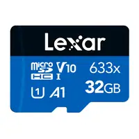Memoria micro SD 32GB Lexar CL10 633x SDXC UHS-I c/adaptador Memoria micro SD 32GB Lexar CL10 633x SDXC UHS-I c/adaptador