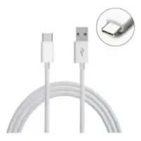 Cable Usb C Macho / A Macho 1 M Blanco Carga Rapida Arwen