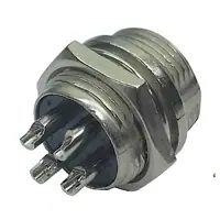 Ficha Conector Gx16 4 Pines Macho Aviacion A Chasis Ficha Conector Gx16 4 Pines Macho Aviacion A Chasis