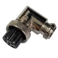 Ficha Conector Gx16 6 Pines Hembra Aviacion A Cable 90 Grados Ficha Conector Gx16 6 Pines Hembra Aviacion A Cable 90 Grados