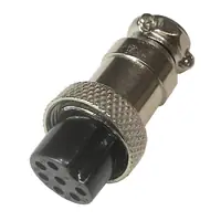 Ficha Conector Gx16 7 Pines Hembra Aviacion A Cable Ficha Conector Gx16 7 Pines Hembra Aviacion A Cable