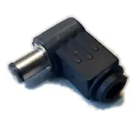 Ficha Dc Hueco 5,5 X 2,1 X 9,5 Mm Plug Macho 90 Grados