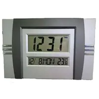 Reloj Pared Digital Hora Fecha Temperatura Rectangular 28 x 20cm