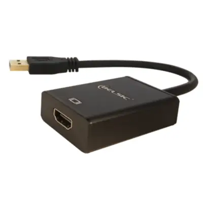 Vista lateral de Adaptador Conversor Usb Macho / Hdmi Hembra Belsic Adh2230