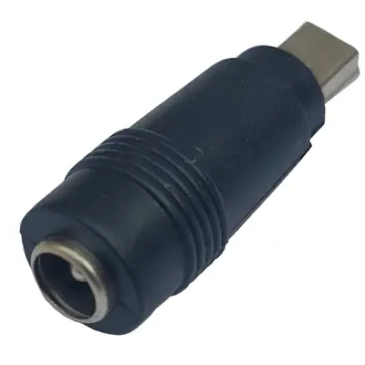 Vista lateral de Adaptador Dc Hueco 5,5 X 2,5 Mm Hembra A Mini-Usb