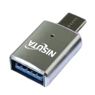 Vista lateral de Adaptador Usb 3.0 C Macho / Usb A Hembra 2.0 Nisuta