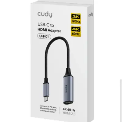 Detalles accesorios de Adaptador Conversor Usb C Macho / Hdmi Hembra Cudy UH401