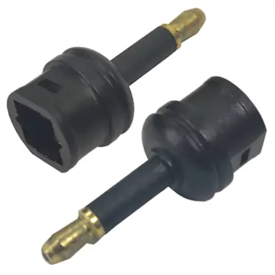 Detalles accesorios de Adaptador Mini Toslink Macho A Toslink Hembra