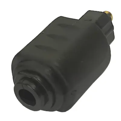 Vista lateral de Adaptador Toslink Macho A Mini Toslink Hembra