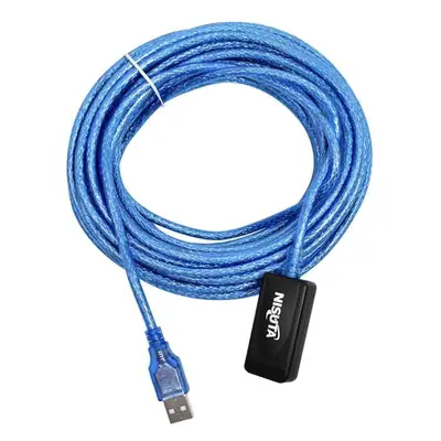 Cable Usb 2.0 A/A Macho-Hembra Extension 10 Mts Amplificado Nisuta