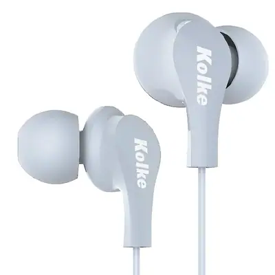 Vista lateral de Auricular C/Mic P/Celular Kolke KAI-663 Azul