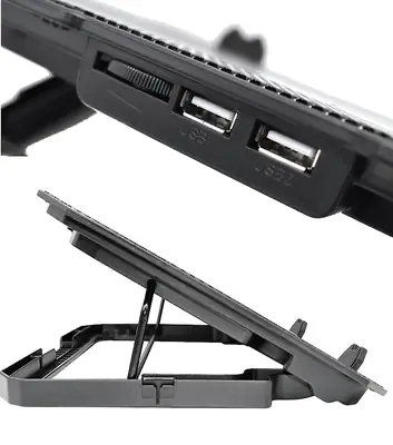 Detalles accesorios de Base Para Notebook Nisuta Nscn86 Reclinable 6 Ventiladores C/ Regulador Velocidad