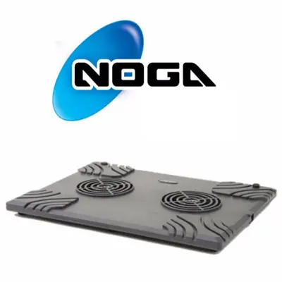 Vista lateral de Base Para Notebook Noganet Con 2 Coolers Usb Nf-504