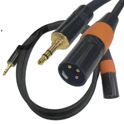 Cable 3 Pines Xlr Canon A Miniplug 3,5Mm 0,9 Mts Balanceado