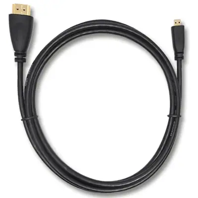 Vista lateral de Cable Micro Hdmi Macho - Hdmi Macho 1,5 Mts V1.4