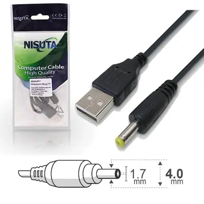 Detalles accesorios de Cable Usb A Macho / Plug Dc 4,0 X 1,7Mm Largo 1 M